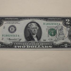 1976 Two Dollar First Day Cancel Uncirculated New York