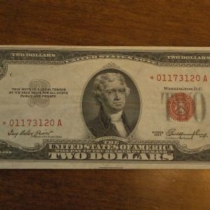 1953 U.S Two Dollar Star Note Very Fine