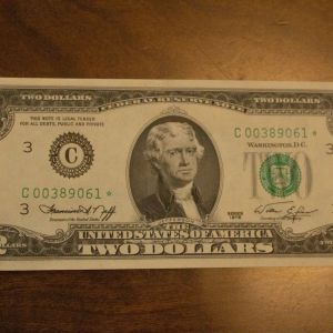 1976 U.S Two Dollar Star Note District C Philadelphia Unc