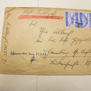 1943 German Military Field Post Cover
