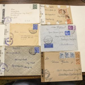 Six German Censor Military Covers to US Brooklyn