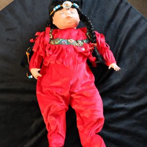 Bebe's Originals 1987 Native American toddler Doll 19.5"