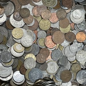 5 lbs of World Foreign Mixed coins mixed bulk lots by the pound Many countries
