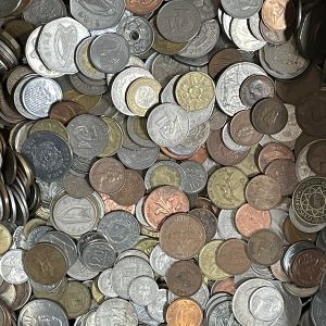 5 lbs of World Foreign Mixed coins mixed bulk lots by the pound Many countries