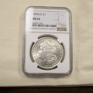 1878-CC Morgan Dollar $1 MS62 NGC Certified
