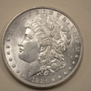 1886 U.S Morgan Silver Dollar Uncirculated