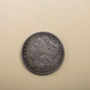 1884-S U.S Morgan Silver Dollar Extra Fine