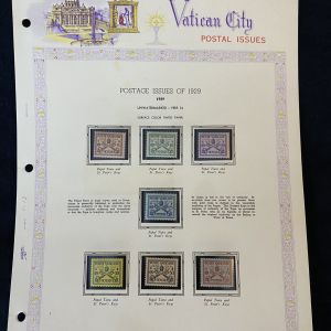 Vatican City -Stamp Collection #1-13 NH Mounted Mint