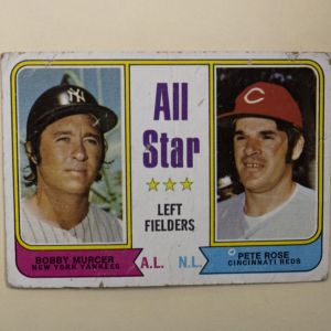 1973 All Star Left Fielders A.L. Bobby Murcer and N.L. Pete Rose 336