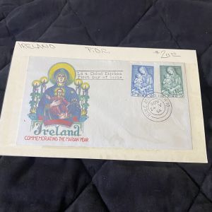 Ireland FDC-Commemorating The Marian Year-Madonna and Child Cover