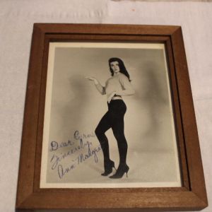 Young Ann Margret Picture signed small 5 x 4 framed original