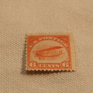 Scott C1 -1918 6c Curtiss Jenny Orange hinged