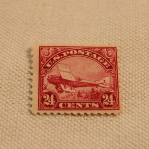 #C6 1923 24c DeHavilland Biplane, Carmine Mint