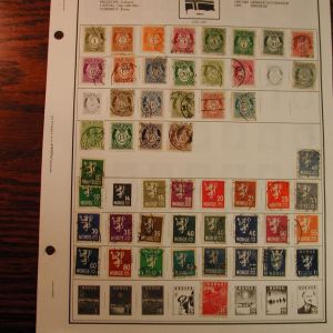 Norway Stamps Mounted Collection dated from 1880-1970 over 100 stamps