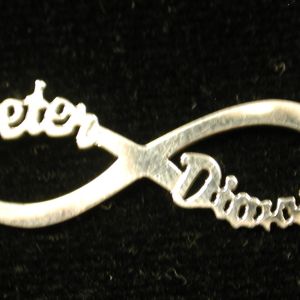 Personalized Infinity Necklace with Two connected names