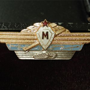 Soviet Russian USSR Combined Arms Master Specialist officers brass enamel