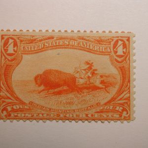 U.S. Scott# 287 4 cent Trans-Mississippi Stamp, Hinged