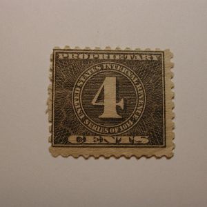 U.S. Scott #RB41 4 Cent Issue Revenue Proprietary Tax Stamp 1914 – NH, Origin...
