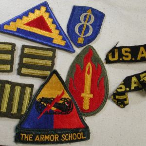 US Army lot of 9 patches 8th-63rd