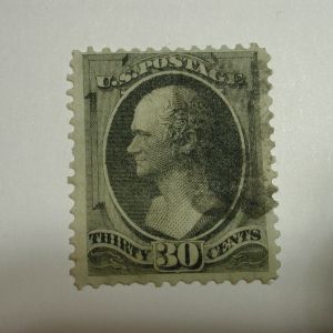 US Scott #154 Used 30 Cent Banknote Stamp