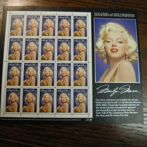 US Scott #2967 -1995 Marilyn Monroe Full Sheet