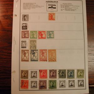 Yugoslavia Stamps Mounted Collection dated from 1930-1960 over 200 stamps