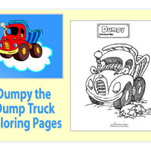 Julie Andrews Dumpy The Dumptruck Coloring Pages