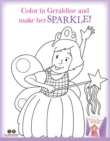 Color in Geraldine and make her Sparkle!