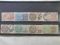 France 8 Revenue Stamps Cancelled