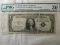1935D $1 Silver Certificate Gutter Fold Error PMG Very Fine Fr #1613N Narrow
