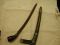 Sewar Indonesian wooden hilt chased floral relief sheath 13" blade 10"