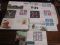 Japan First Day Covers 1957 Cached mostly blocks of 4 lot of 10