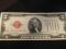 1928 G  Red Two Dollar Note Extra Fine FR 1508