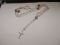 Sterling silver handmade Rosary 44" Rose Quartz and Ametrine & crystal bead Necklace