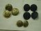 Lot of 9 Uniform Scovill Griffin lion, Leon Godchaux, Scovill Naval Buttons