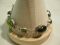 Sterling Silver Green Amber Oval bezel Toggle Bracelet 7-9 inches