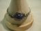 Blue Cabochon Quartz Sterling 8 in Toggle Bali bracelet