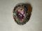 Vintage Heidi Daus Purple Amethyst Multi Oval32mm  Wow RING Size 6
