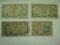 Assorted Spain Cinco Pesetas Currency 1954 - 4 Pieces Circulated