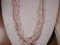 Pink White Lavender multi strand pearl 19" from Borgata May Gallery New in box