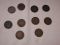 Canada large cents lot of 5 circulated mixed dates