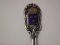 Sweden Sverige Mema L triple crown Cobalt enamel souvenir spoon