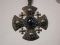 Maltese Sterling Cross Jerusalem Fleur de lis chain Blue sapphire Crusades GOT