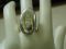 Minas Sterling and 14KT yellow inlaid Oval modern Sculptural 30 x 27