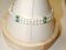 14KT pearl and emerald diamond double strand bracelet
