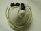 Gold Black hexagonal bead geometric bangle bracelet and floating ring set