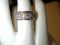 14KT 8mm Filigree Diamond cigar band interlocking hearts size 5