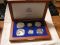 1986 US Liberty 6 Coin Set - 2 Silver Dollars, 2 Gold $5 Proof COA