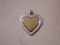 Vintage Tiffany and Co. Sterling Two Tone Heart Pendant 25mm x 25mm