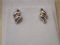 Vintage Tiffany and Co. Sterling 14KT Twist Scallop Braided Rope Studs